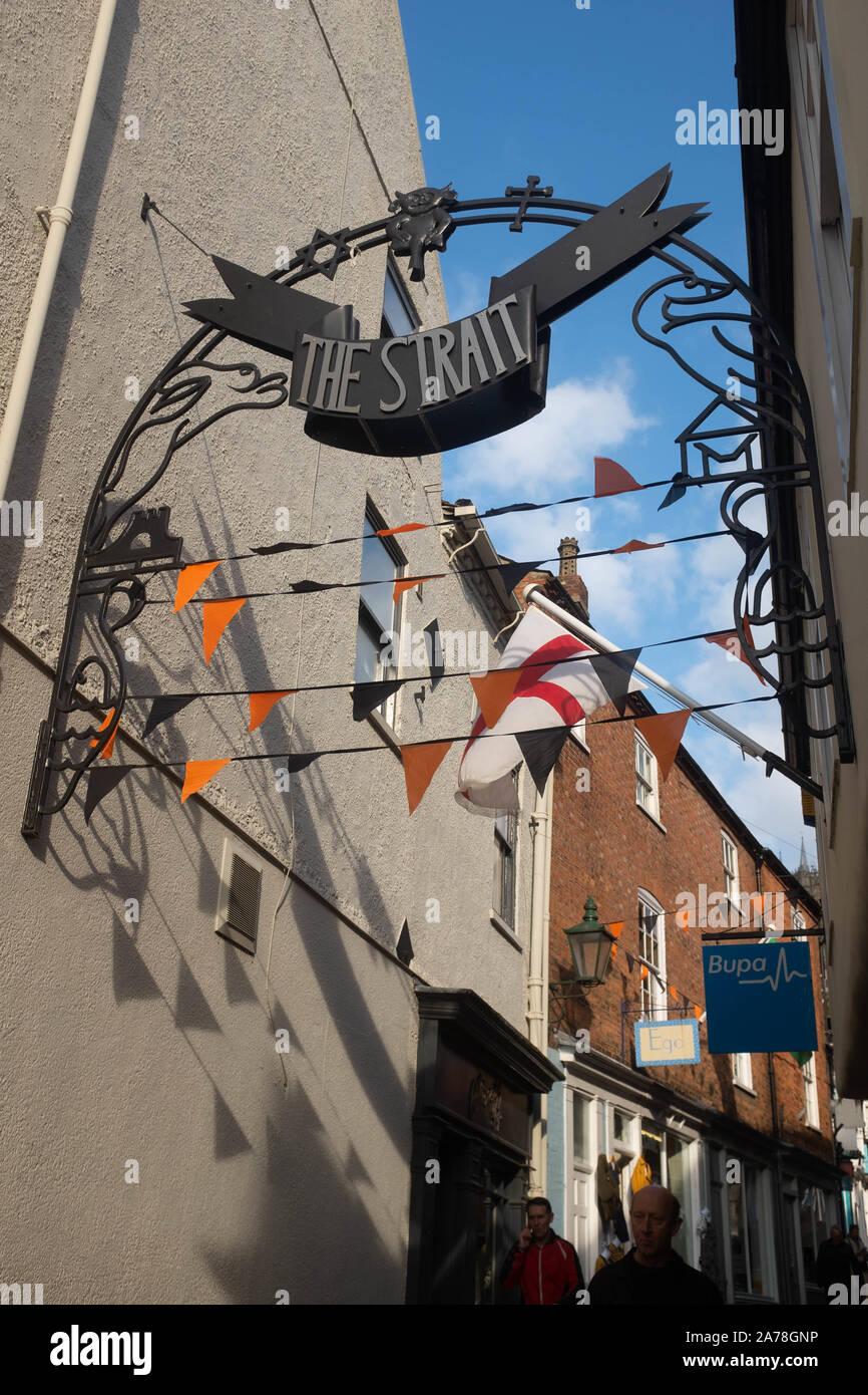 Lincoln city centre, Lincolnshire, UK Stock Photo