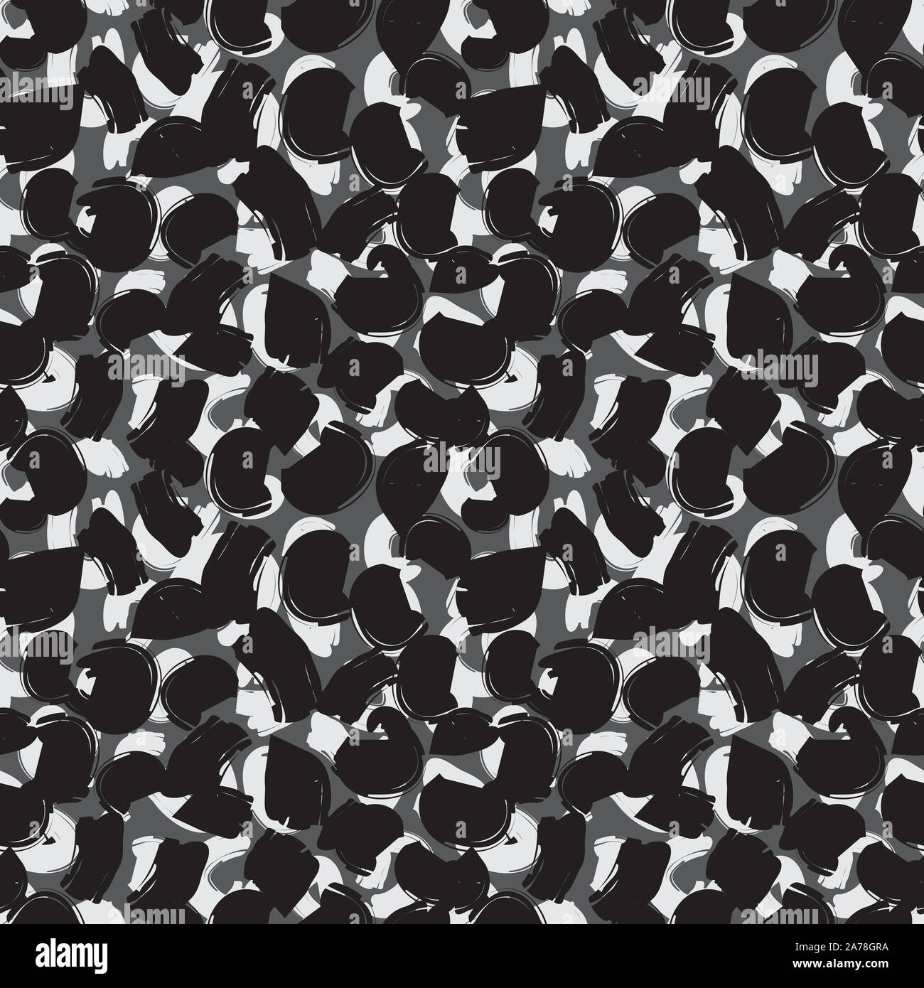 Colourful Classic Modern Animal Leopard Brush Strokes Seamless Print