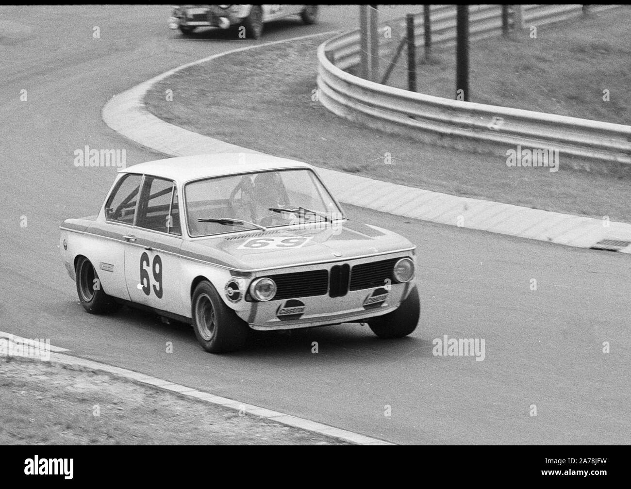 BMW 2002 during a 1970s Touring Car Race at the Nuerburgring, Germany ...