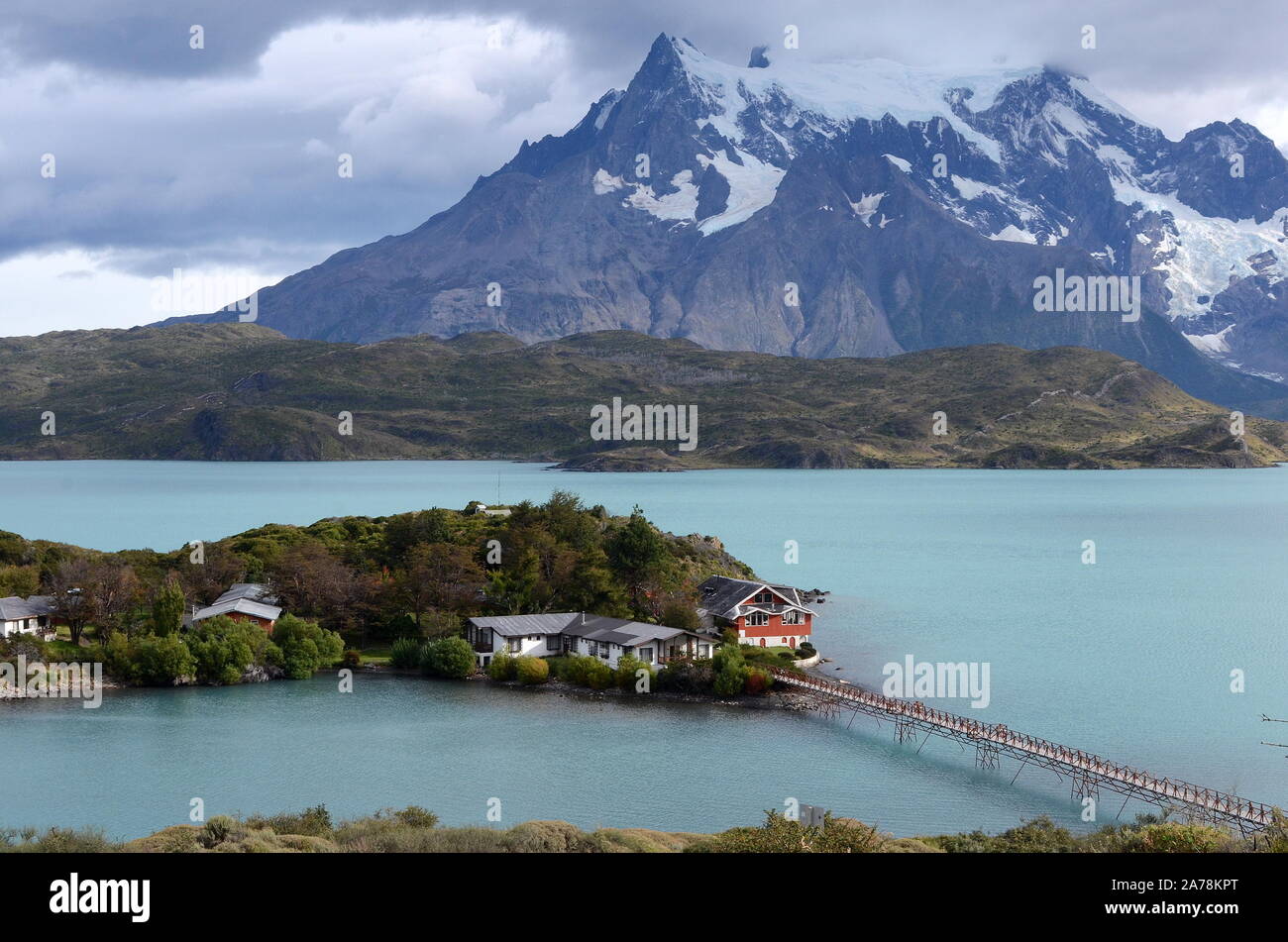 LAKE PEHOE, TORRES DEL PAINE, CHILE Stock Photo - Alamy