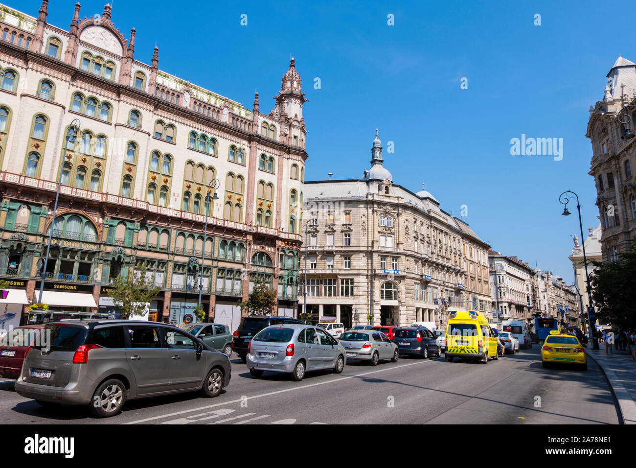 Kossut Lajos utca, at Ferenciek tere, Budapest, Hungary Stock Photo - Alamy