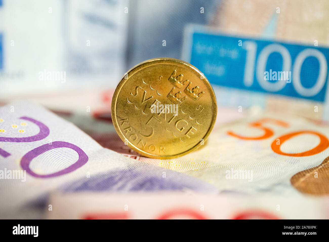 Swedish krona notes hi-res stock photography and images - Alamy