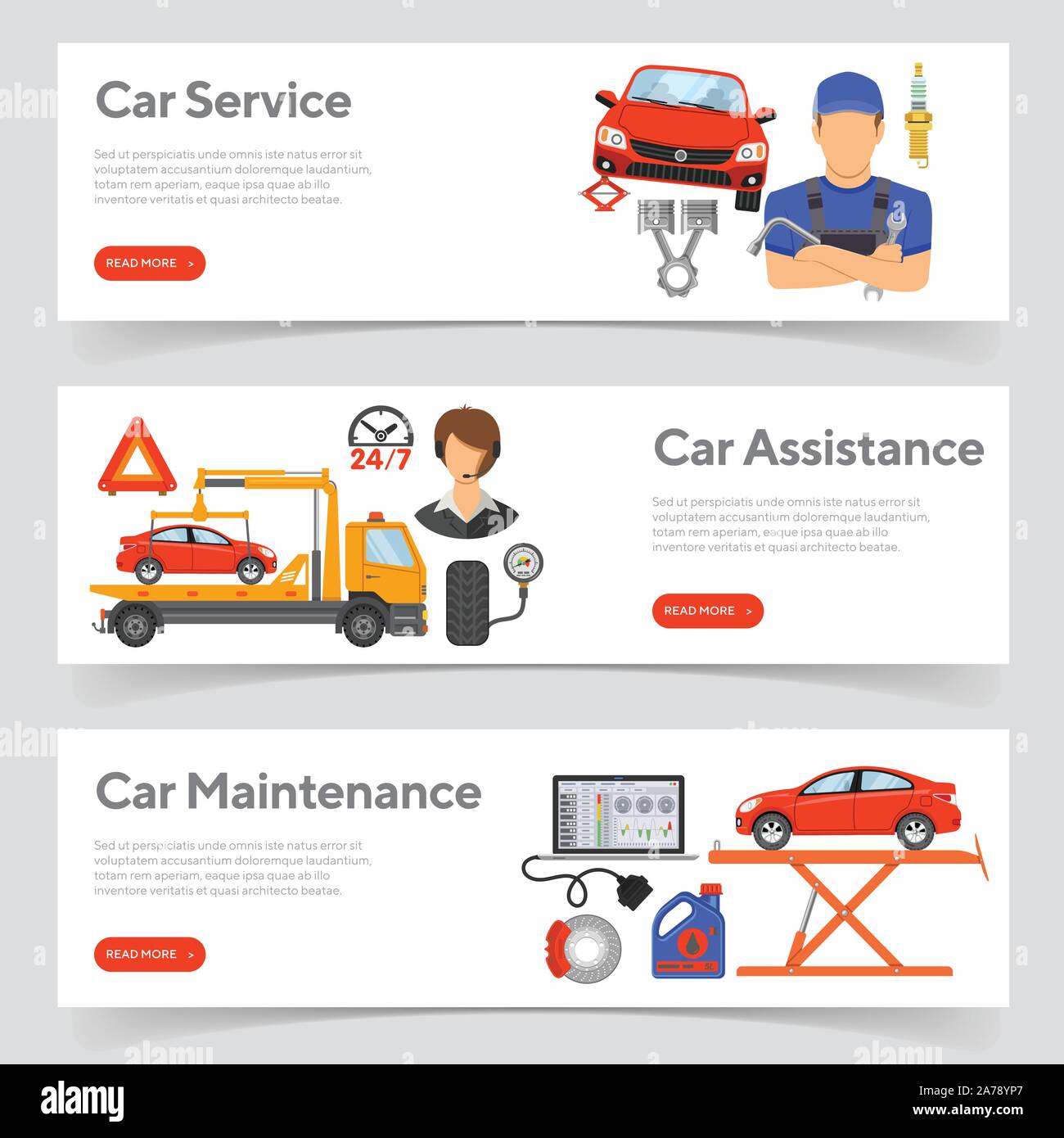 Motor transport maintenance operator Stock Vector Images - Alamy