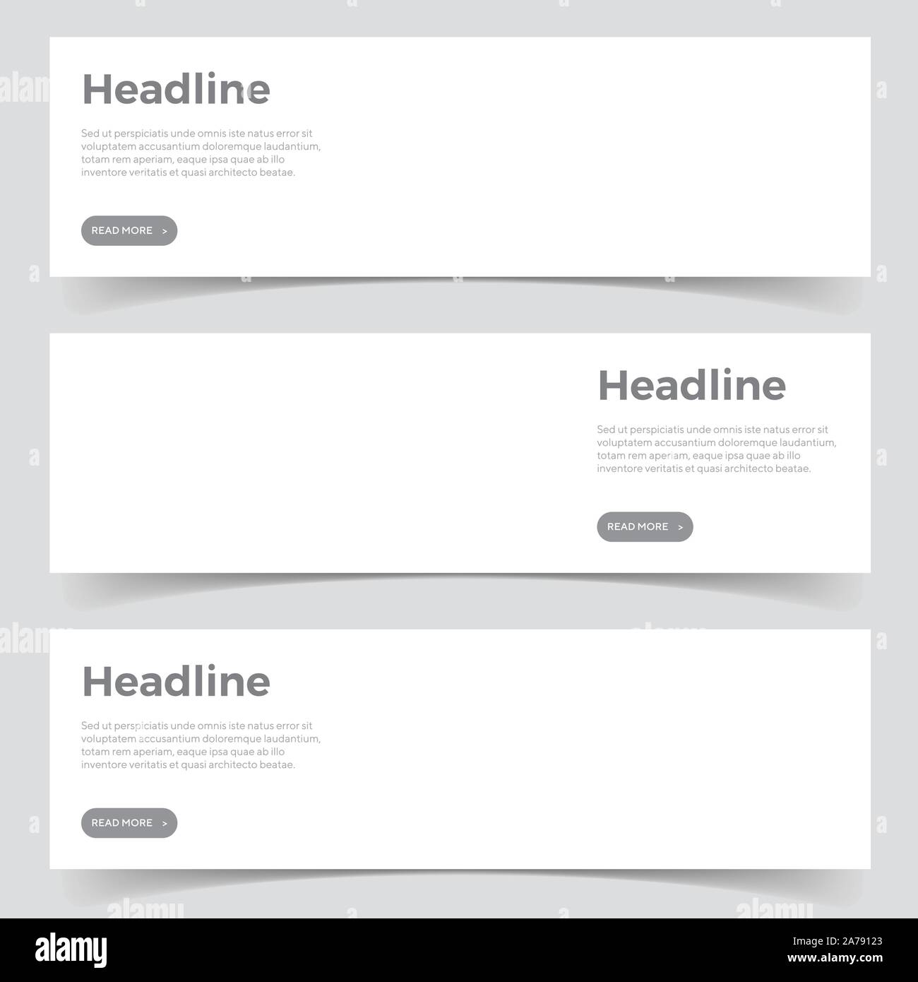 Download Horizontal Mockup Banners Stock Vector Image Art Alamy PSD Mockup Templates
