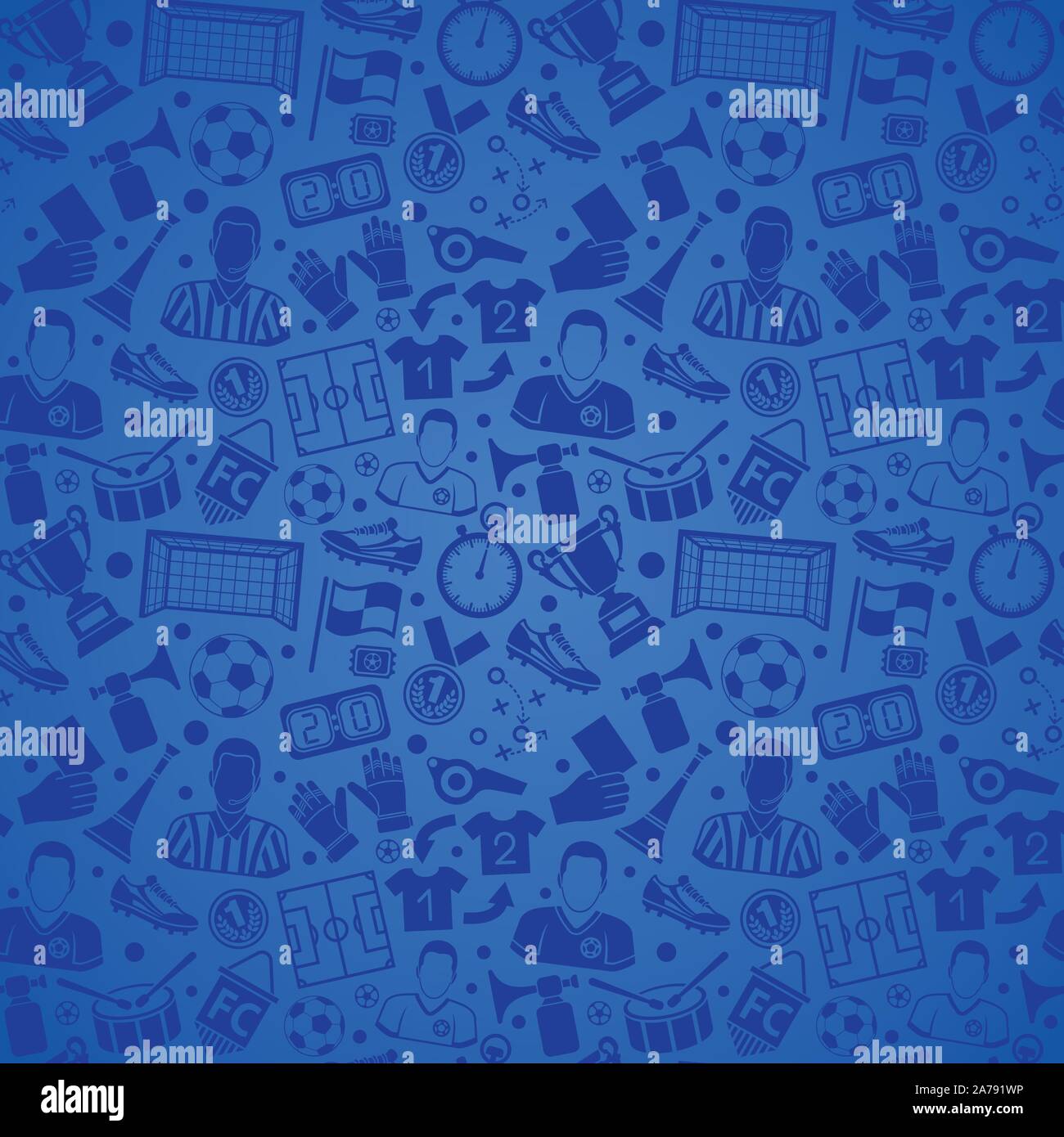 Soccer Football Seamless Pattern Stock Vector