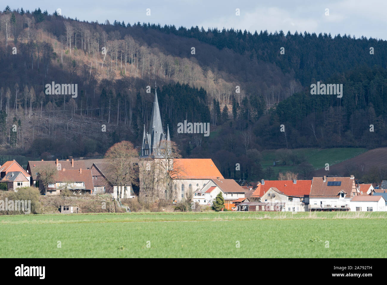 Bodenfelde; district of Northeim; Lower Saxony; Germany; Europe Stock Photo