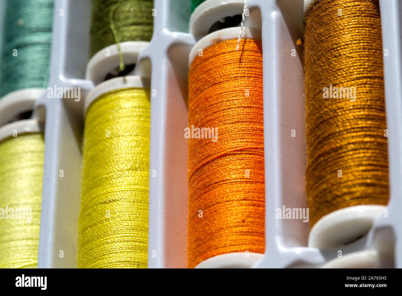 sewing threads Stock Photo