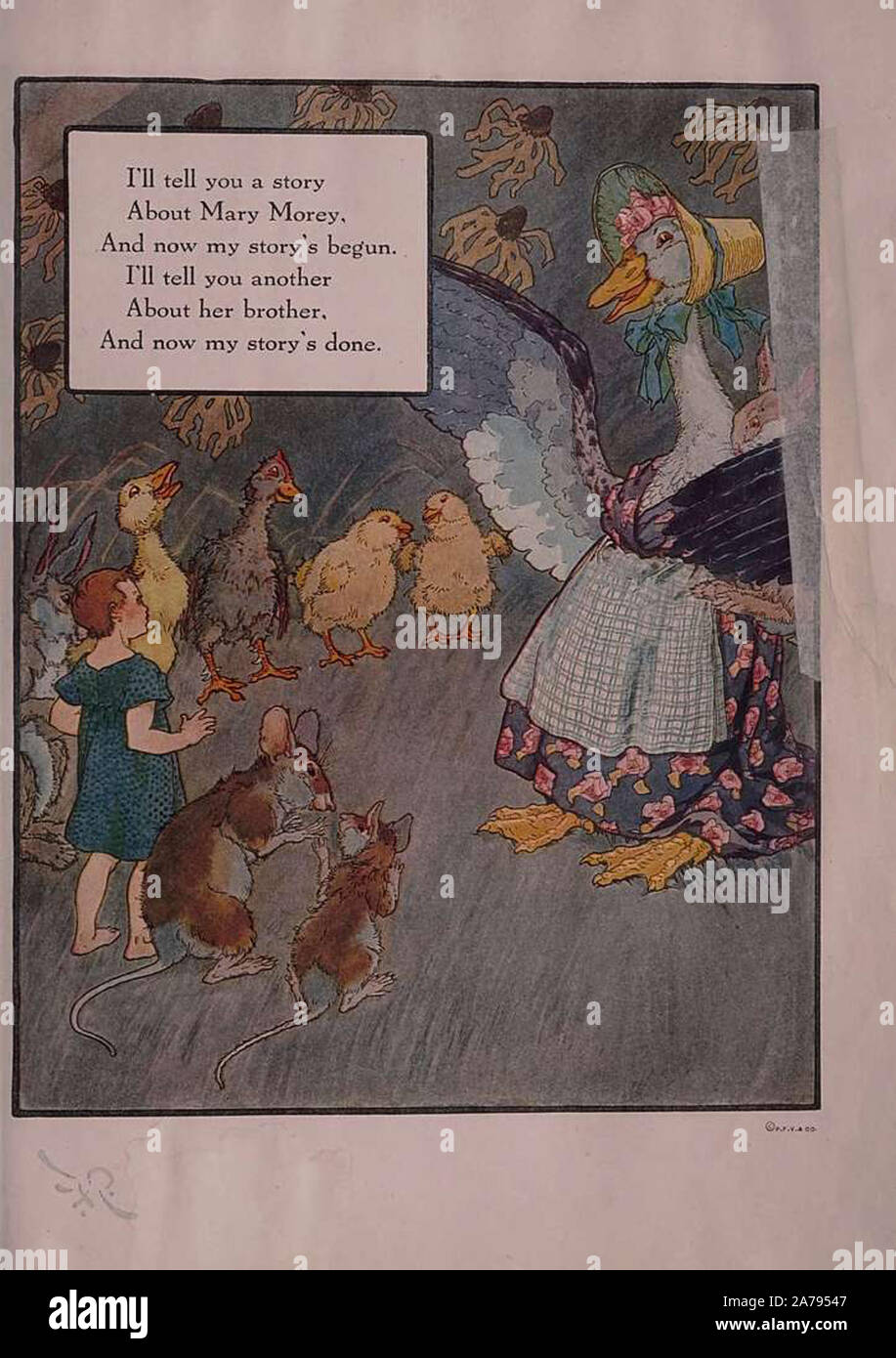 vintage nursery rhyme illustration artwork Stock Photo Alamy