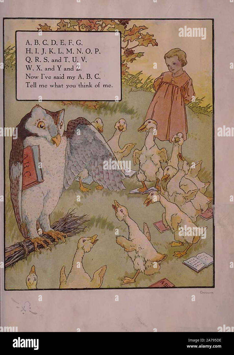 vintage nursery rhyme illustration artwork Stock Photo Alamy