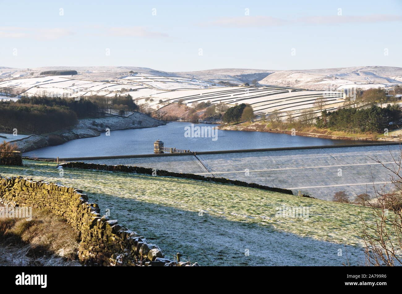 Snow on Haworth moor, Haworth, Bronte country Stock Photo - Alamy