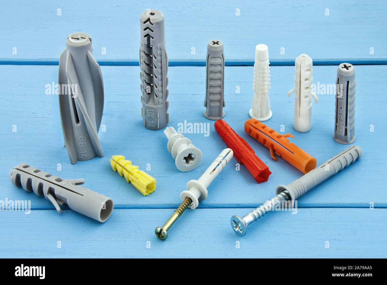 Screw anchor set Stock Photo Alamy