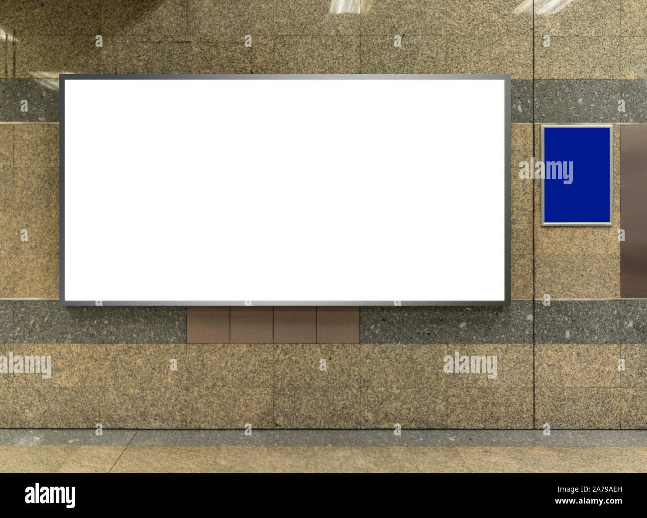 Big blank banner poster billboard for advertising, banner lightbox on