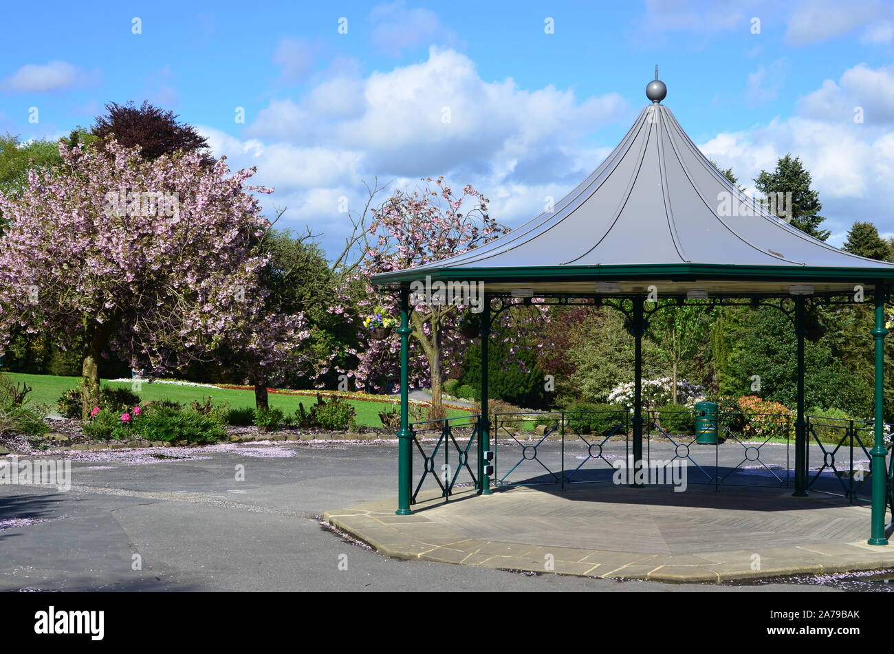 Bandstand, Haworth Central Park, Yorkshire Stock Photo - Alamy