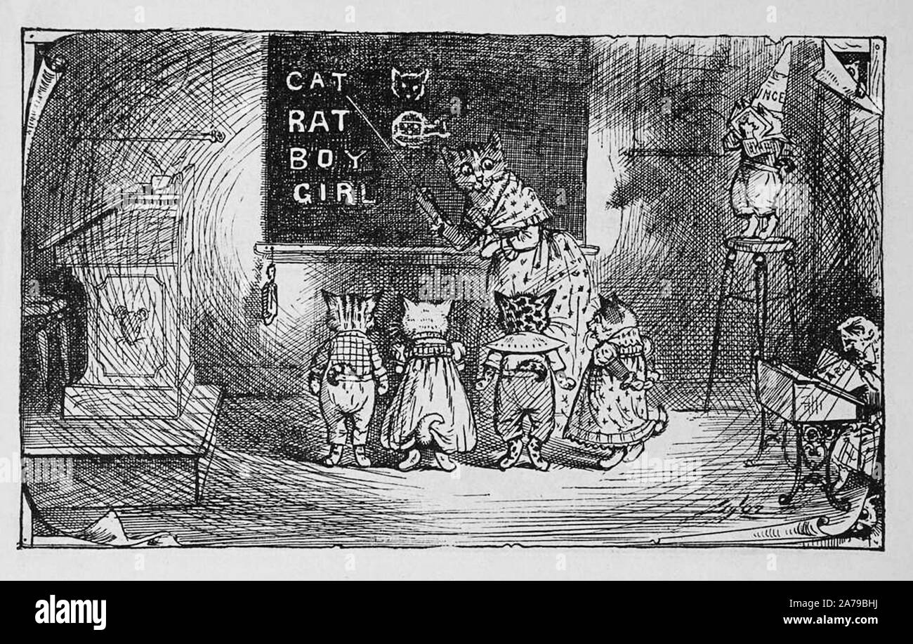 vintage nursery rhyme illustration artwork Stock Photo Alamy