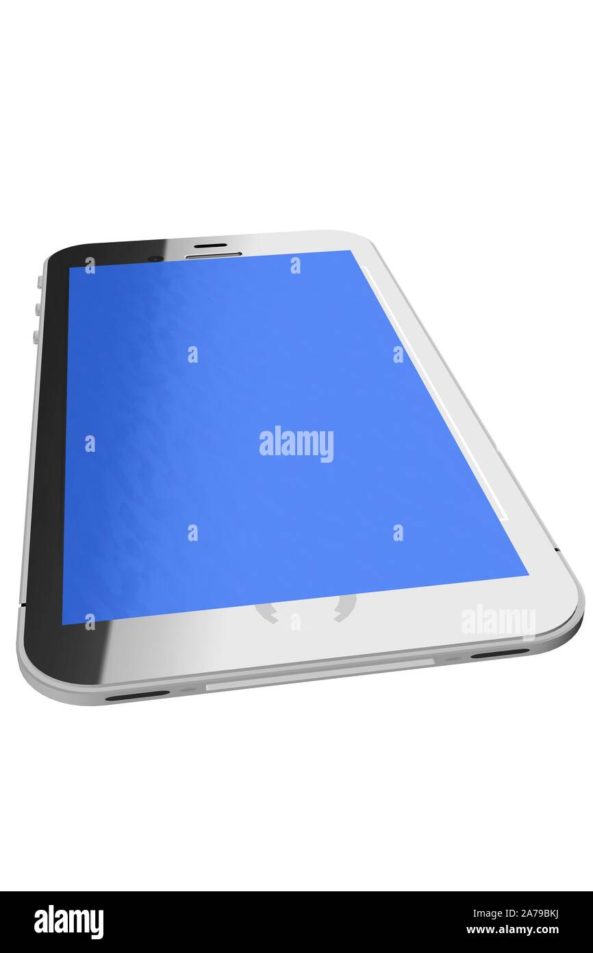 3d Illustration Smartphone isolated on white background Stock Photo - Alamy