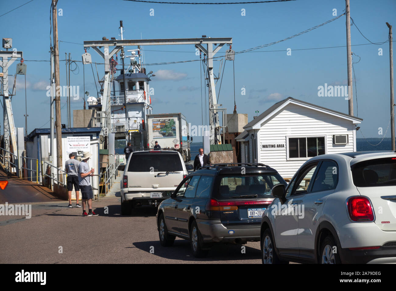 Lake Champlain ferries from Plattsburgh NY Stock Photo