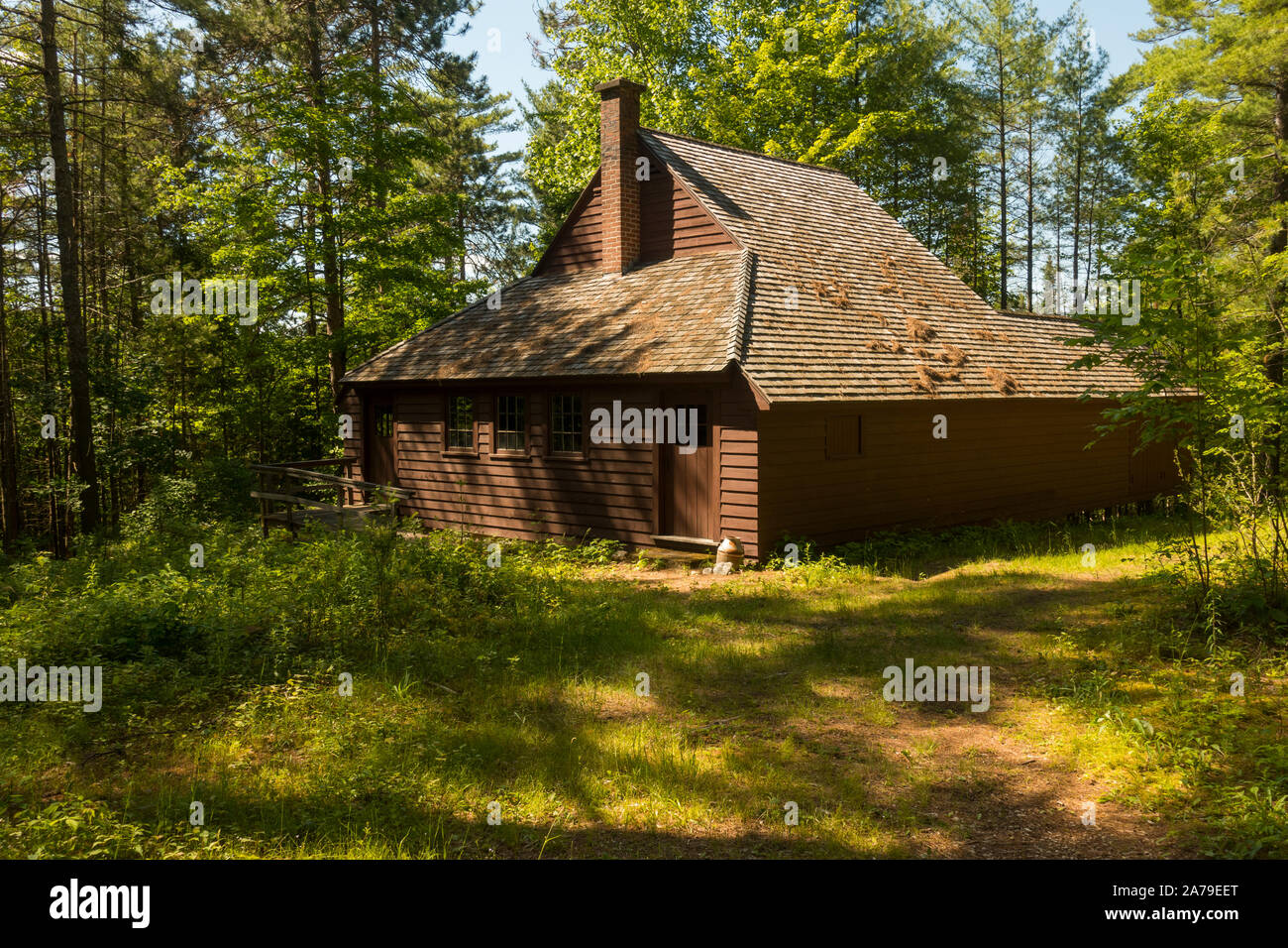 Rockwell Kent studio at Asgaard Farm and Dairy Au Sable Forks NY Stock