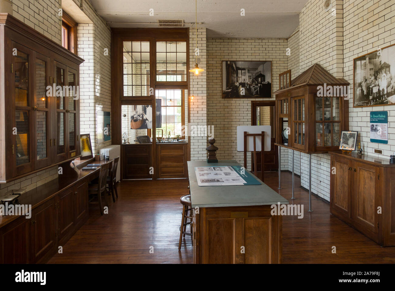 Saranac Laboratory Museum in Lake Saranac New York Stock Photo - Alamy