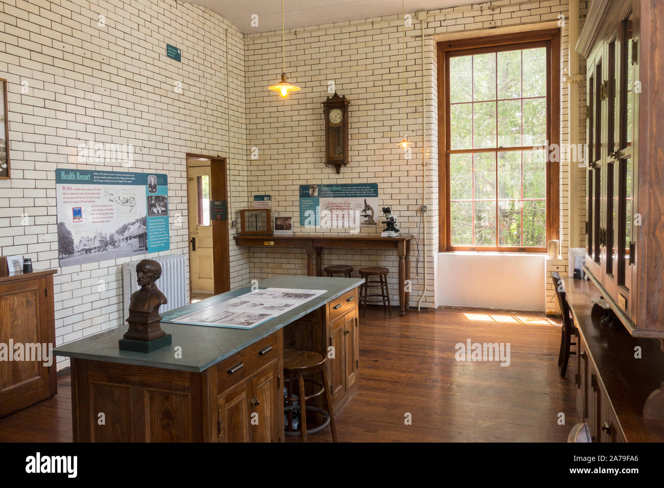 Saranac Laboratory Museum in Lake Saranac New York Stock Photo - Alamy