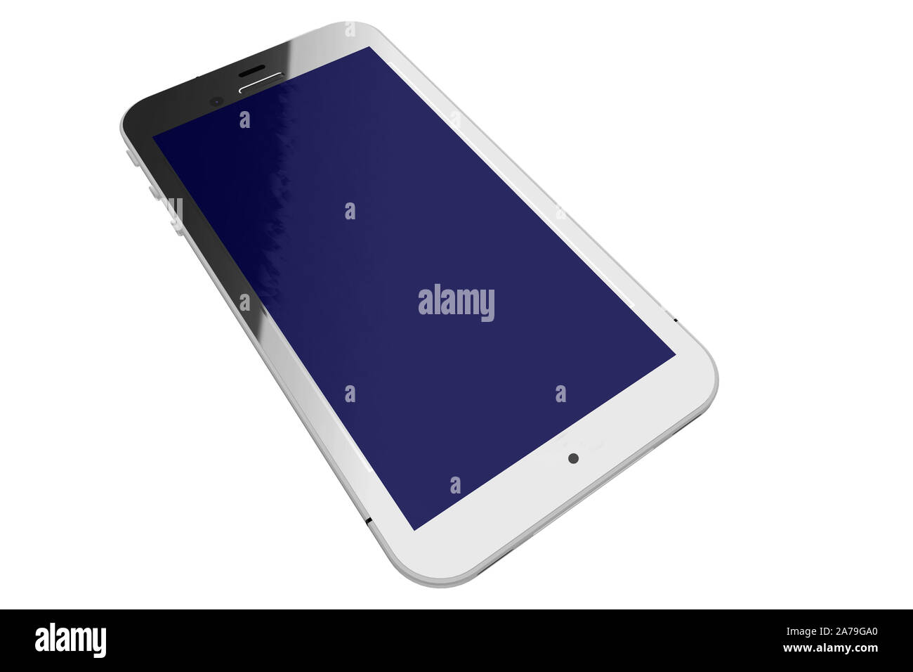 3d Illustration Smartphone isolated on white background Stock Photo - Alamy