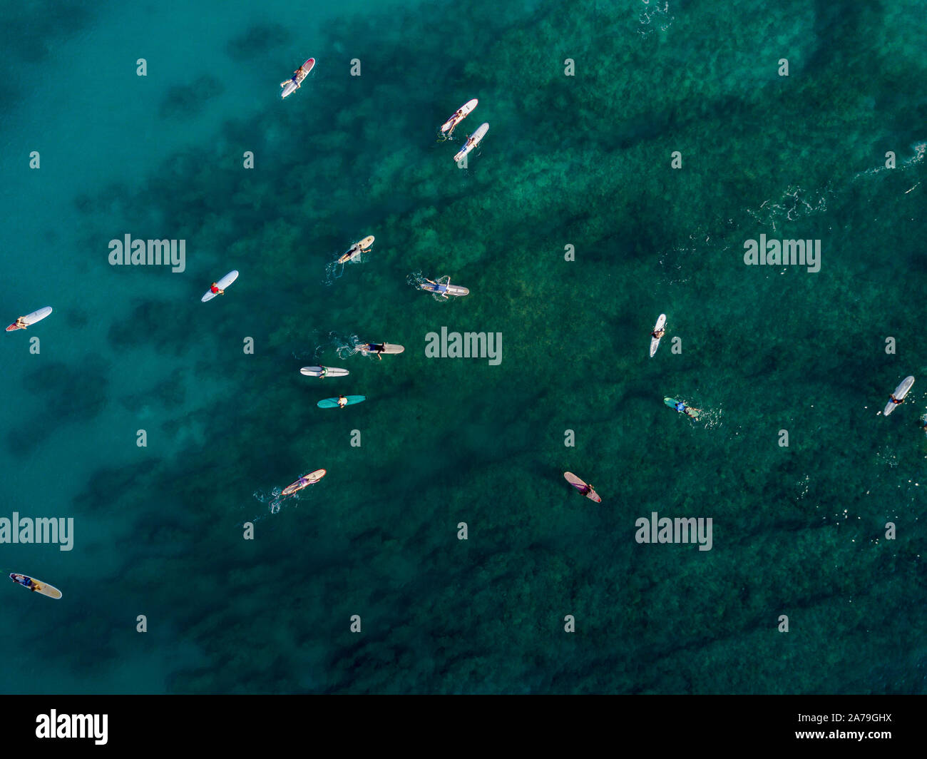 Aerial shot of waikiki beach hi-res stock photography and images - Alamy
