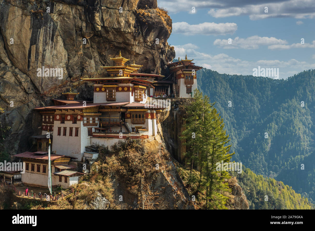 Tiger's nest Temple or Taktsang Palphug Monastery (Bhutan) Stock Photo
