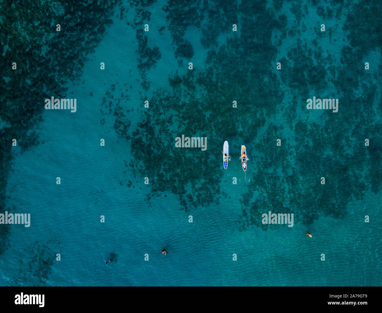 Aerial shot of waikiki beach hi-res stock photography and images - Alamy