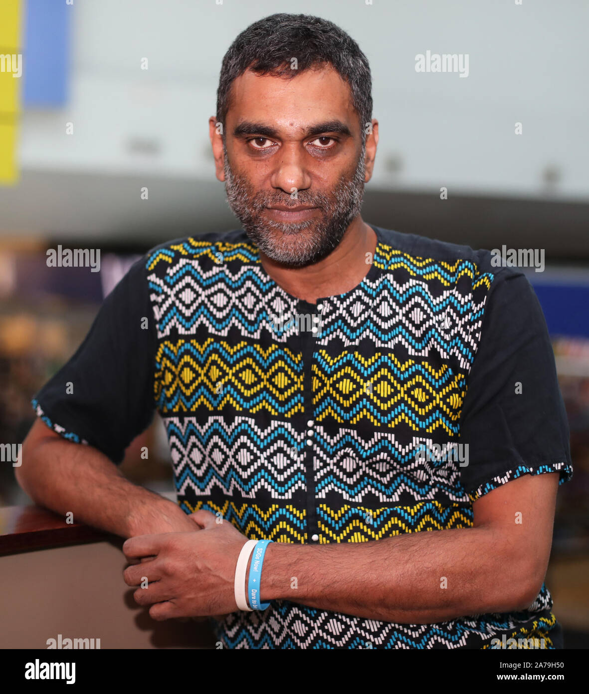 Amnesty International Secretary General Kumi Naidoo At George Best City Airport In Belfast Who Has Said The Official Response To The Ticking Clock Of Climate Change Has Been Far Too Timid Stock Photo