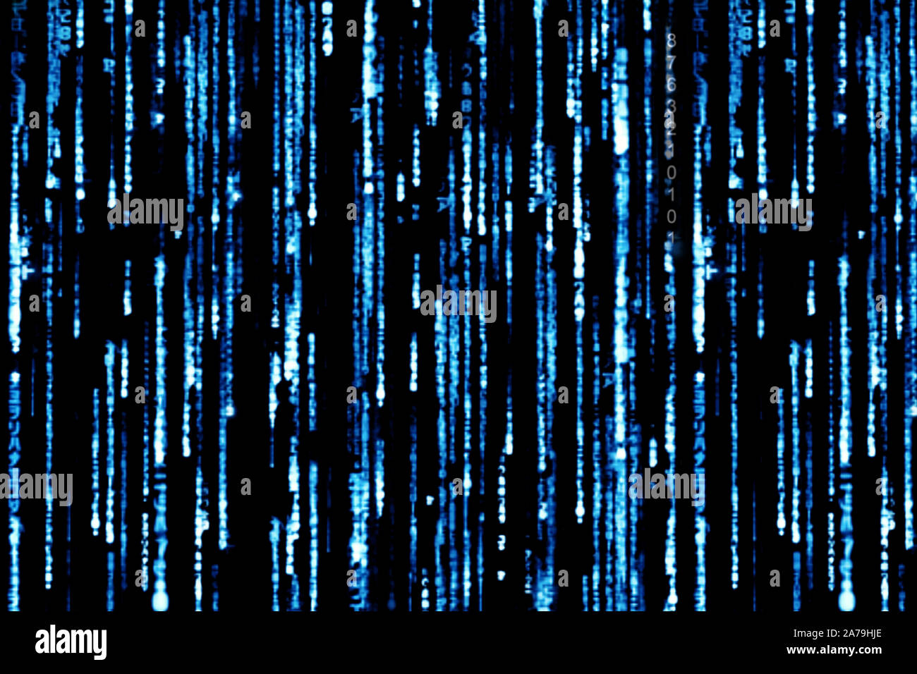 Blue binary code as background Stock Photo - Alamy