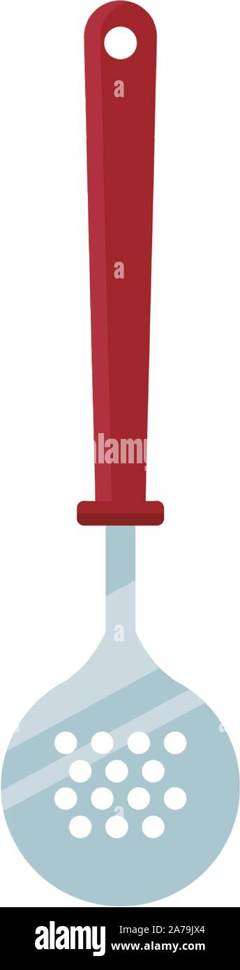 mesh skimmer icon, kitchen utensils design Stock Vector