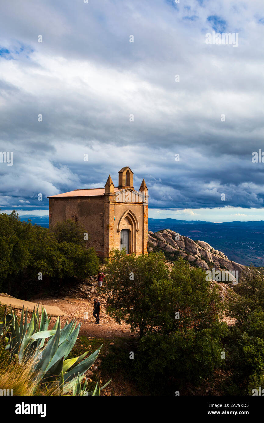 Ermita de Sant Joan, Montserrat, Catalonia, built in the 19th Century ...