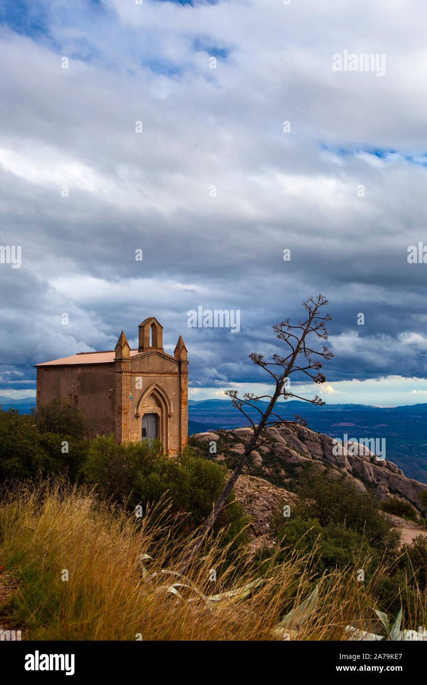 Ermita de Sant Joan, Montserrat, Catalonia, built in the 19th Century ...