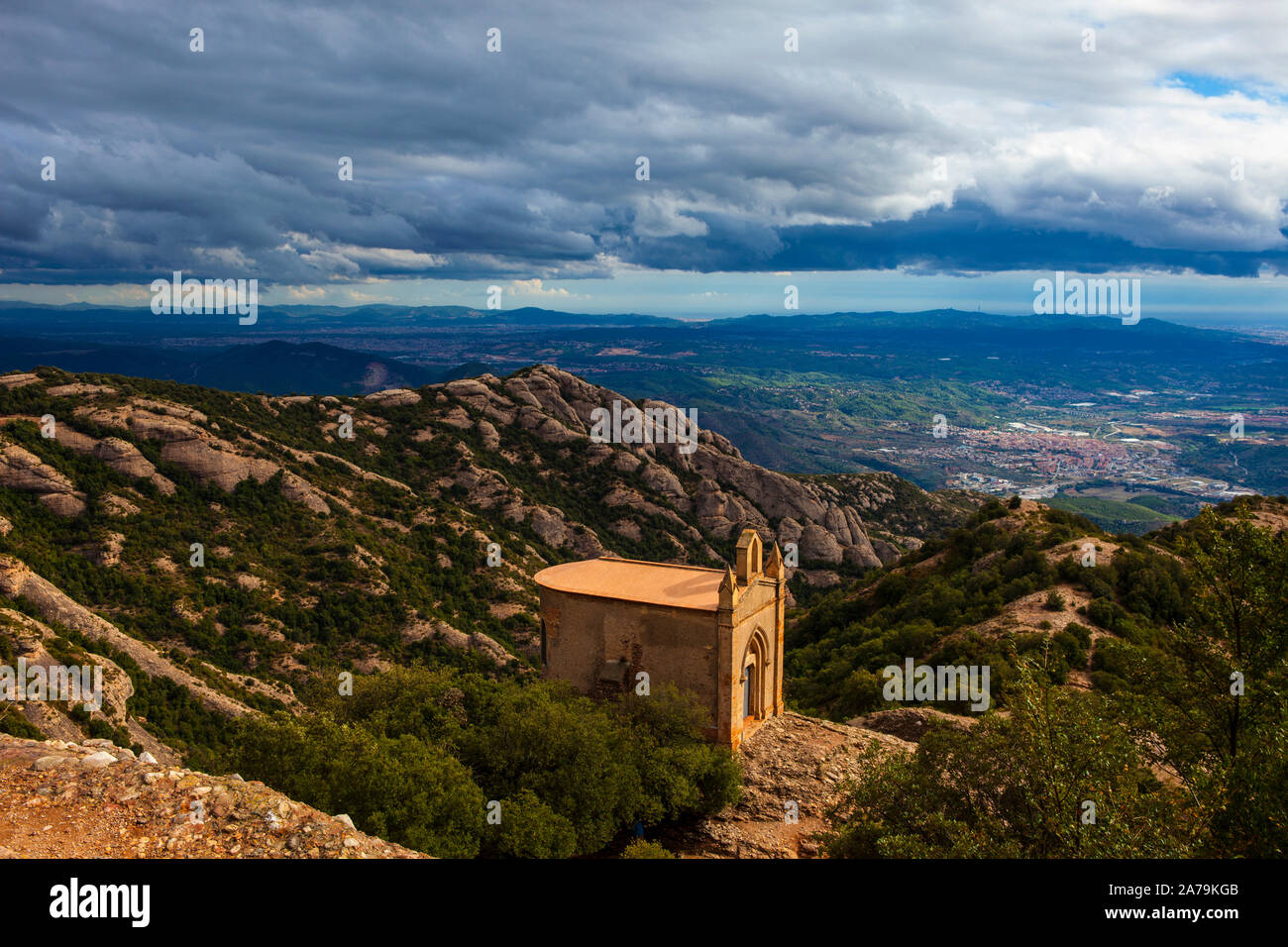 Ermita de Sant Joan, Montserrat, Catalonia, built in the 19th Century ...