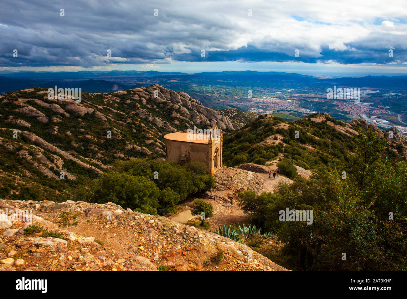 Ermita de Sant Joan, Montserrat, Catalonia, built in the 19th Century ...
