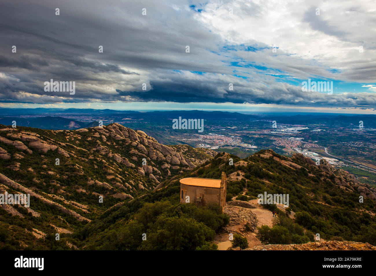 Ermita de Sant Joan, Montserrat, Catalonia, built in the 19th Century ...