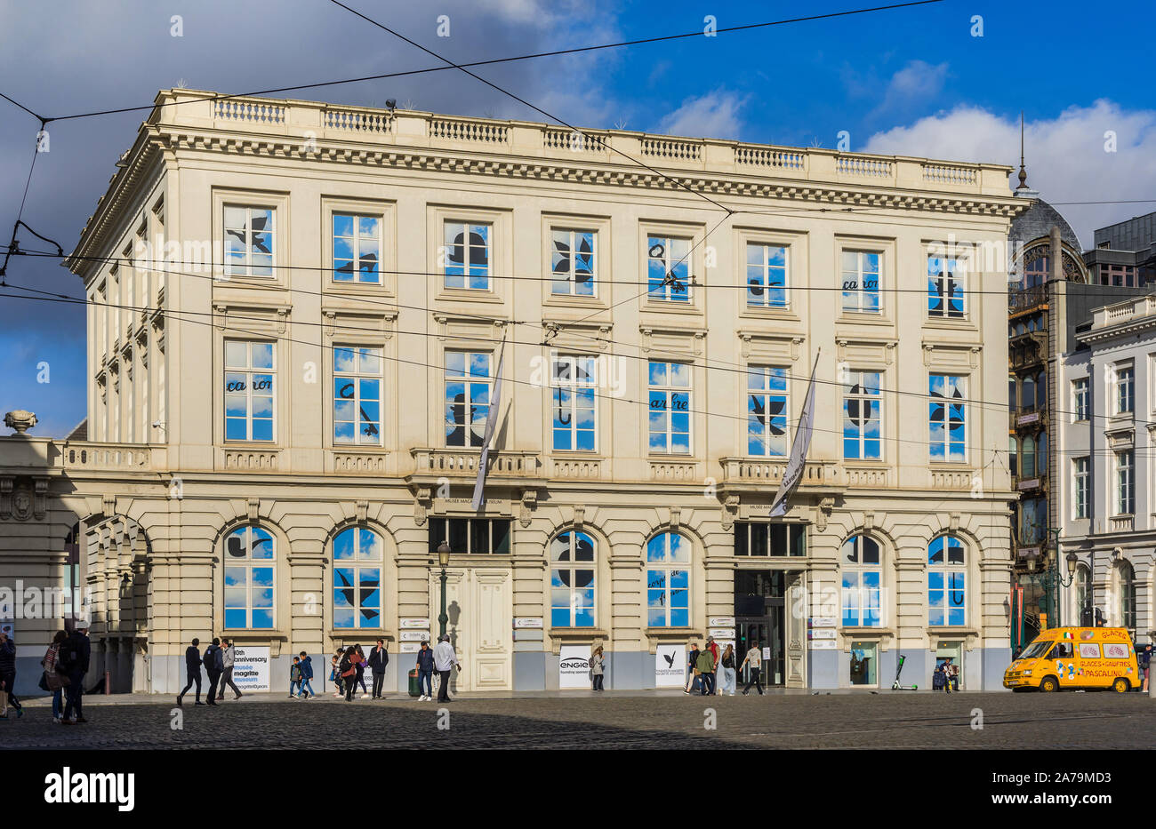 Musée Magritte, Place Royale, Brussels, Belgium. Stock Photo