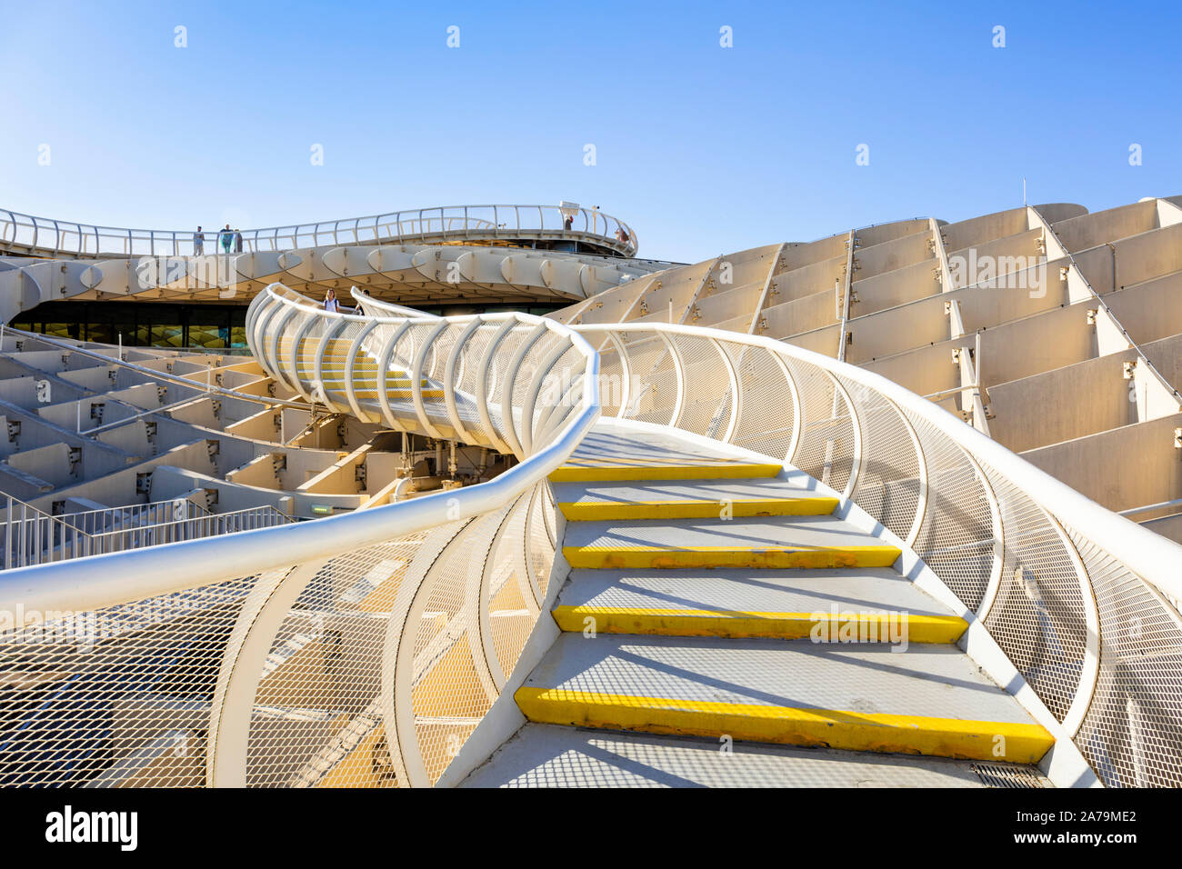 Seville Metropol Parasol Seville walkways Sevilla Mushrooms Las Setas De Sevilla Plaza de la Encarnación Seville Spain seville Andalusia EU Europe Stock Photo