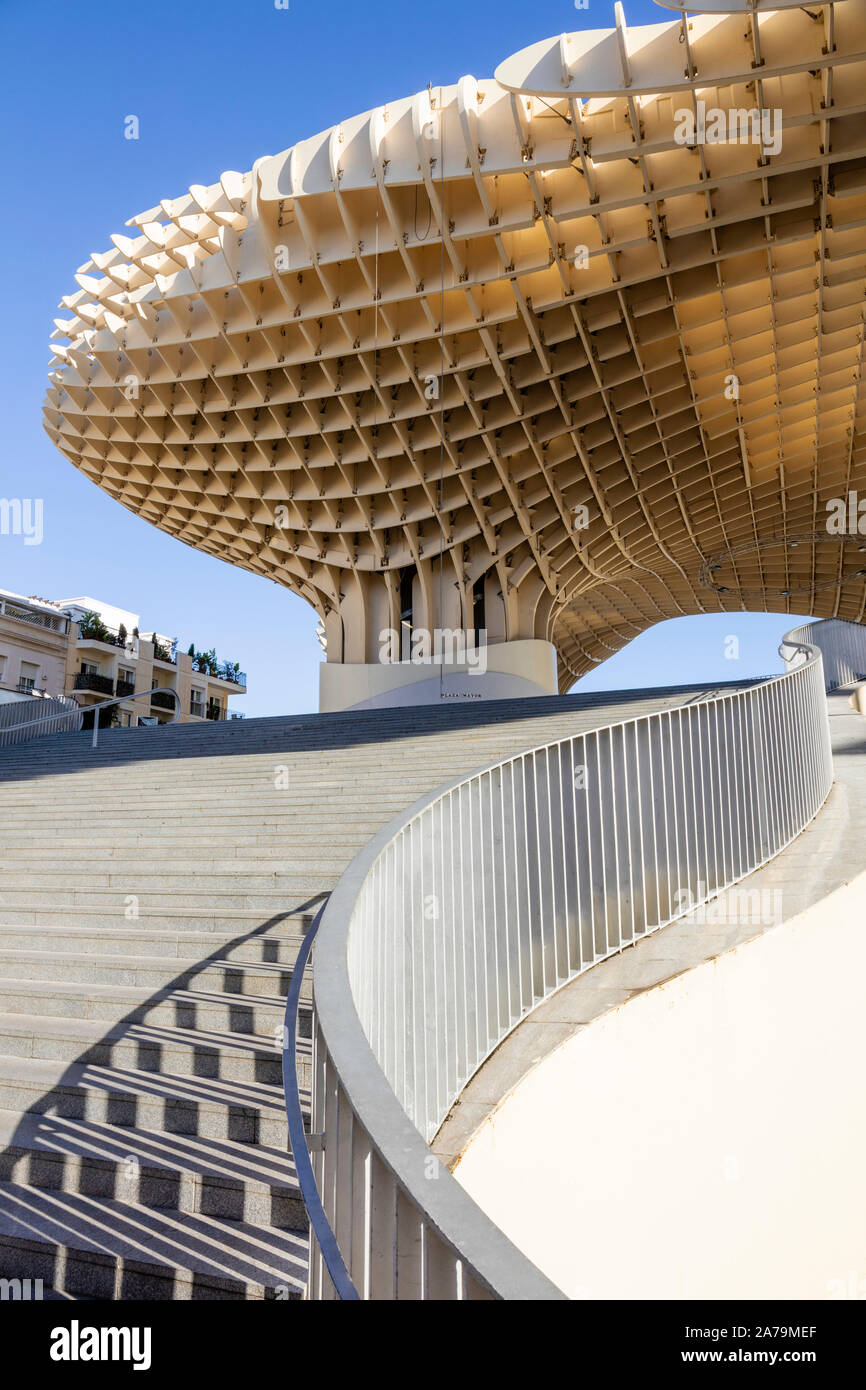Seville Metropol Parasol Seville Sevilla Mushrooms Las Setas De Sevilla Plaza de la Encarnación Seville Spain seville Andalusia EU Europe Stock Photo