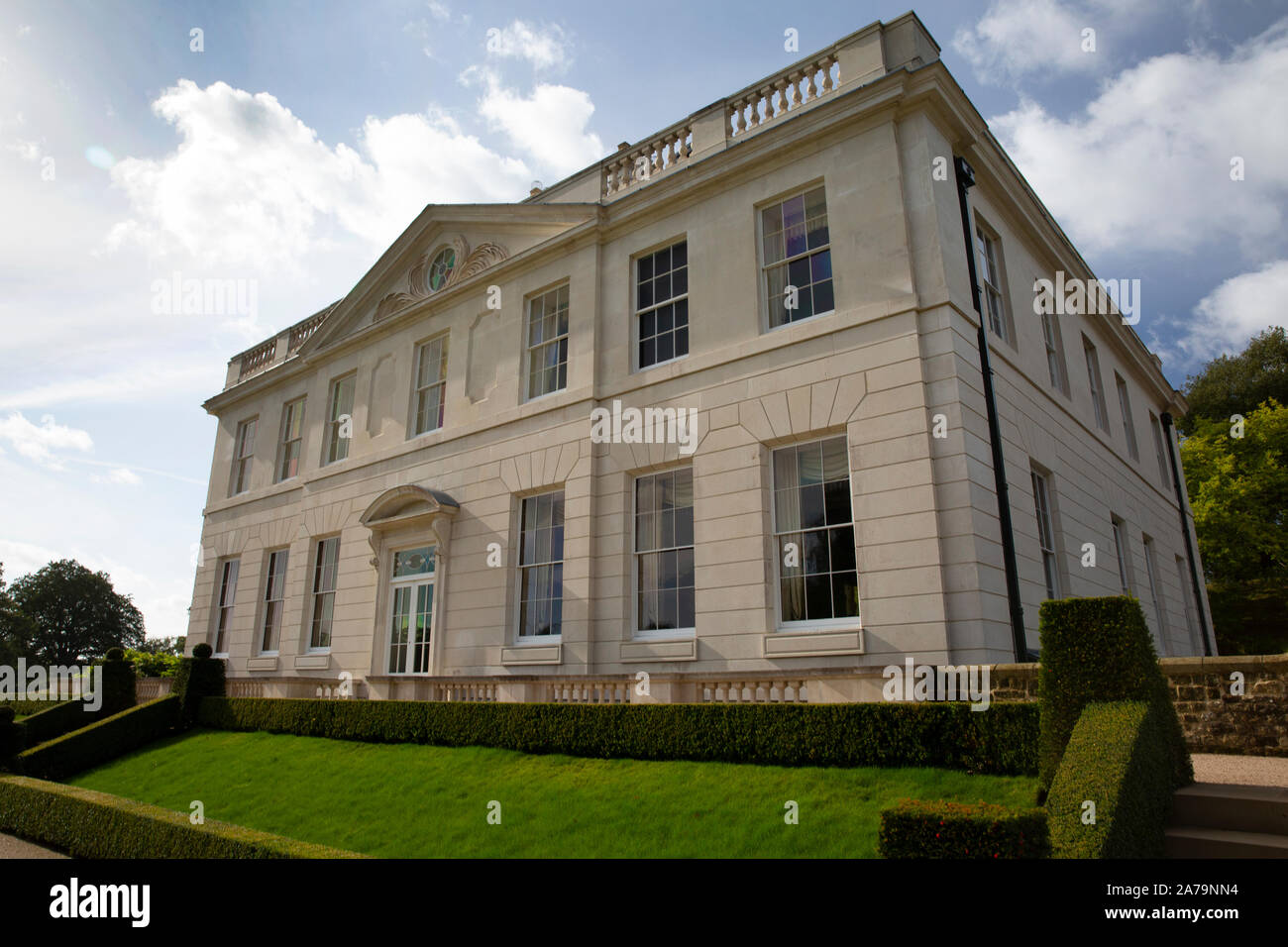 Pitshill House, eighteenth-century house owned by Honourable Charles Pearson and his wife Lila, Tillington, Petworth, West Sussex, United Kingdom Stock Photo