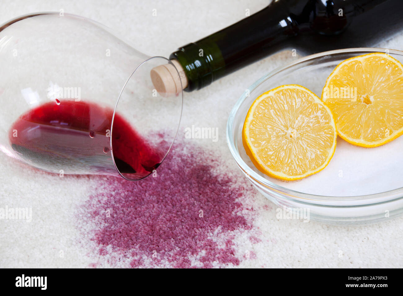 Red wine stain Stock Photo Alamy