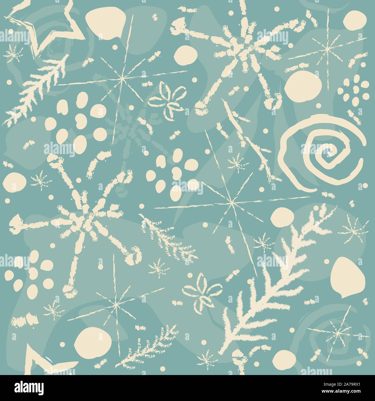 Cute Winter Pattern on subtle Background. Vector Illustration Stock ...