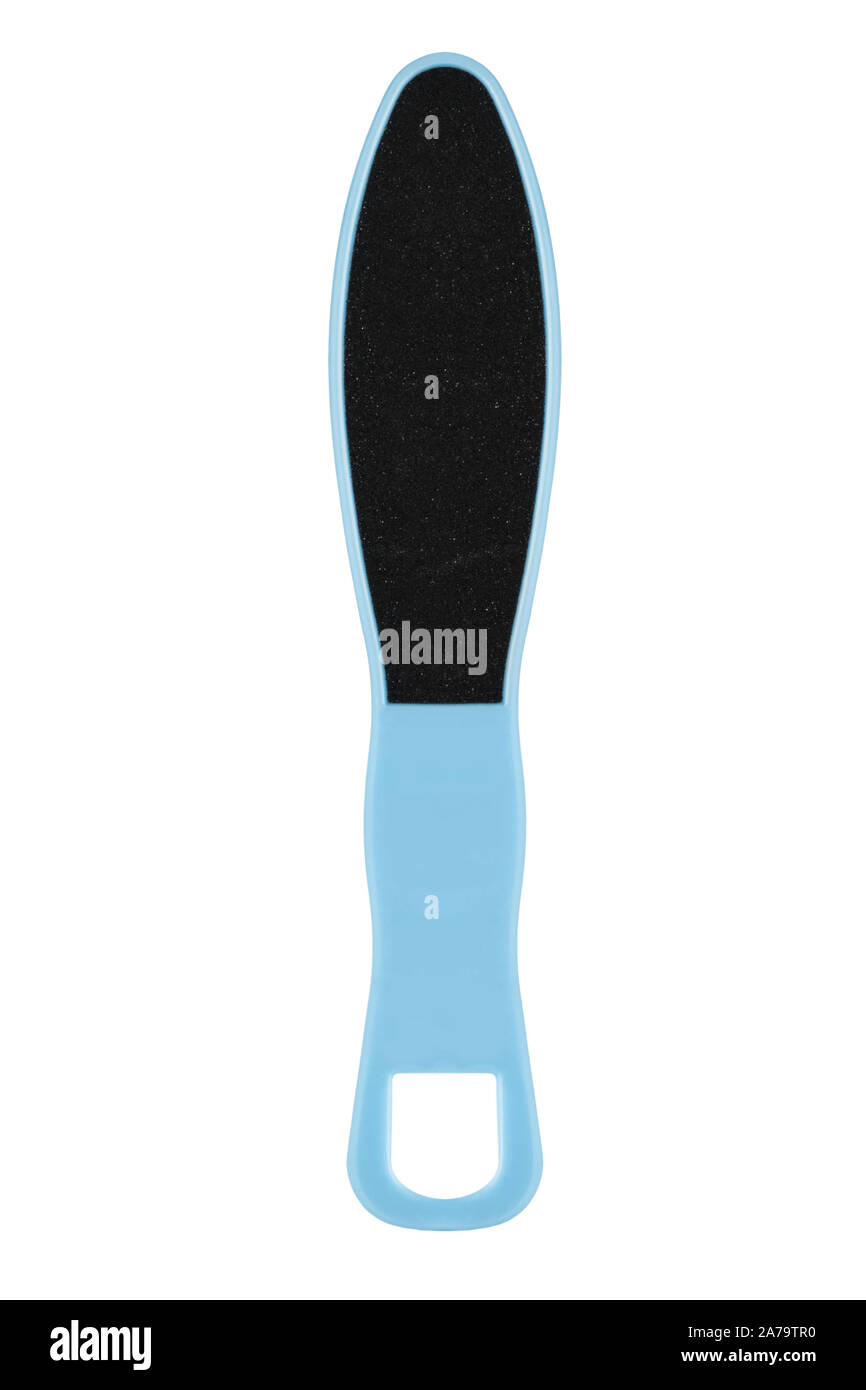 Foot file on white background Stock Photo