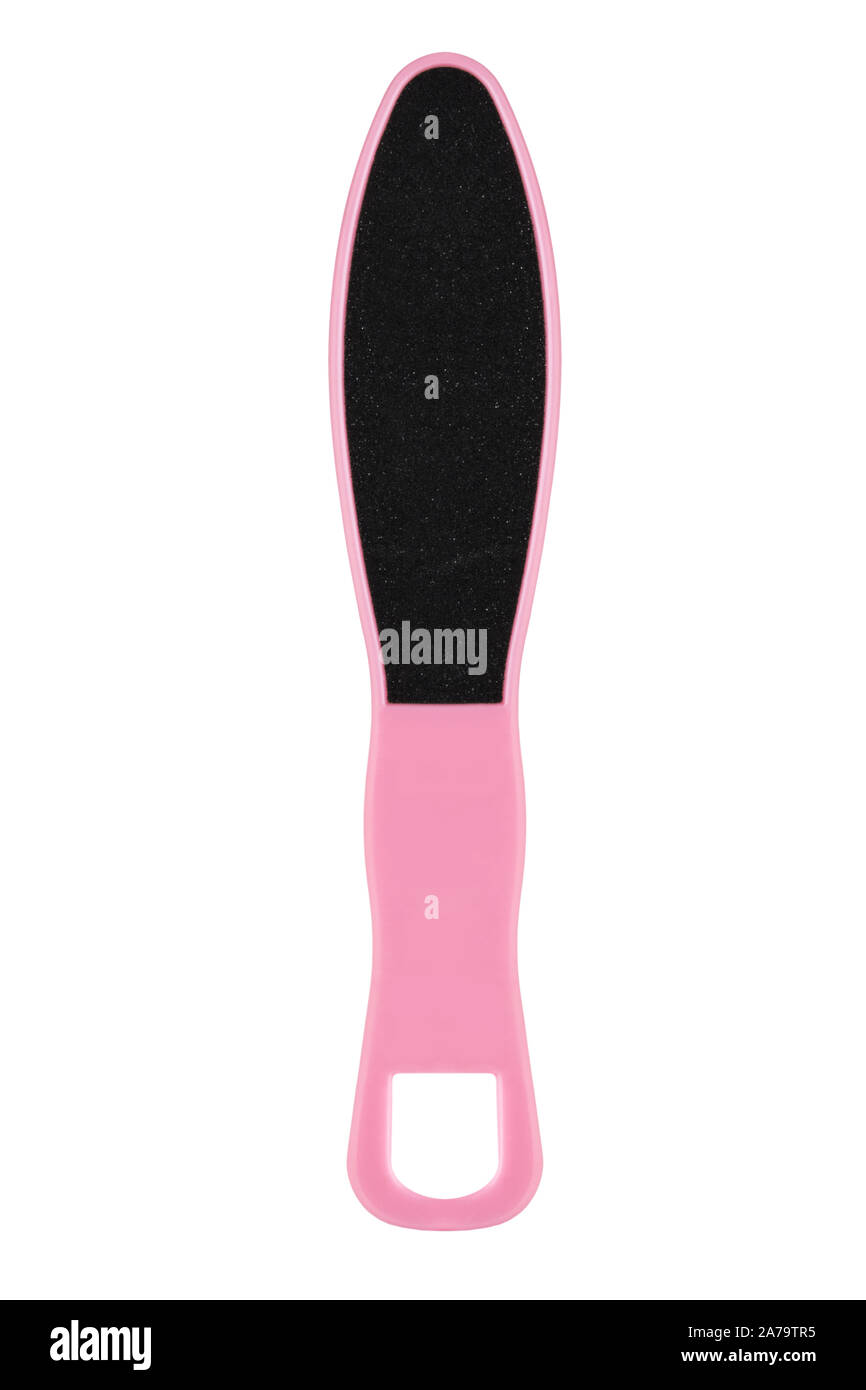 Foot file on white background Stock Photo