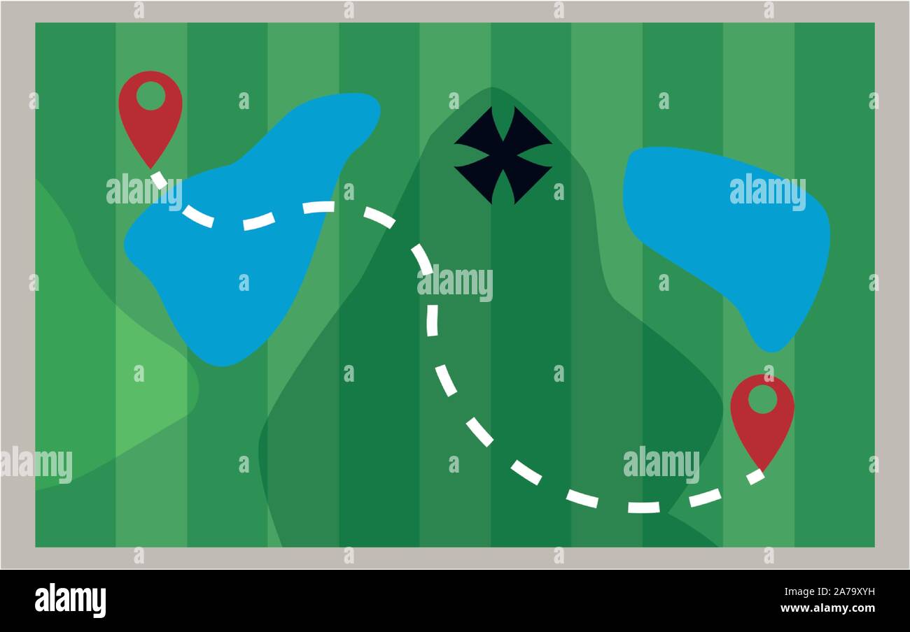 map icon image, flat design Stock Vector Image & Art - Alamy