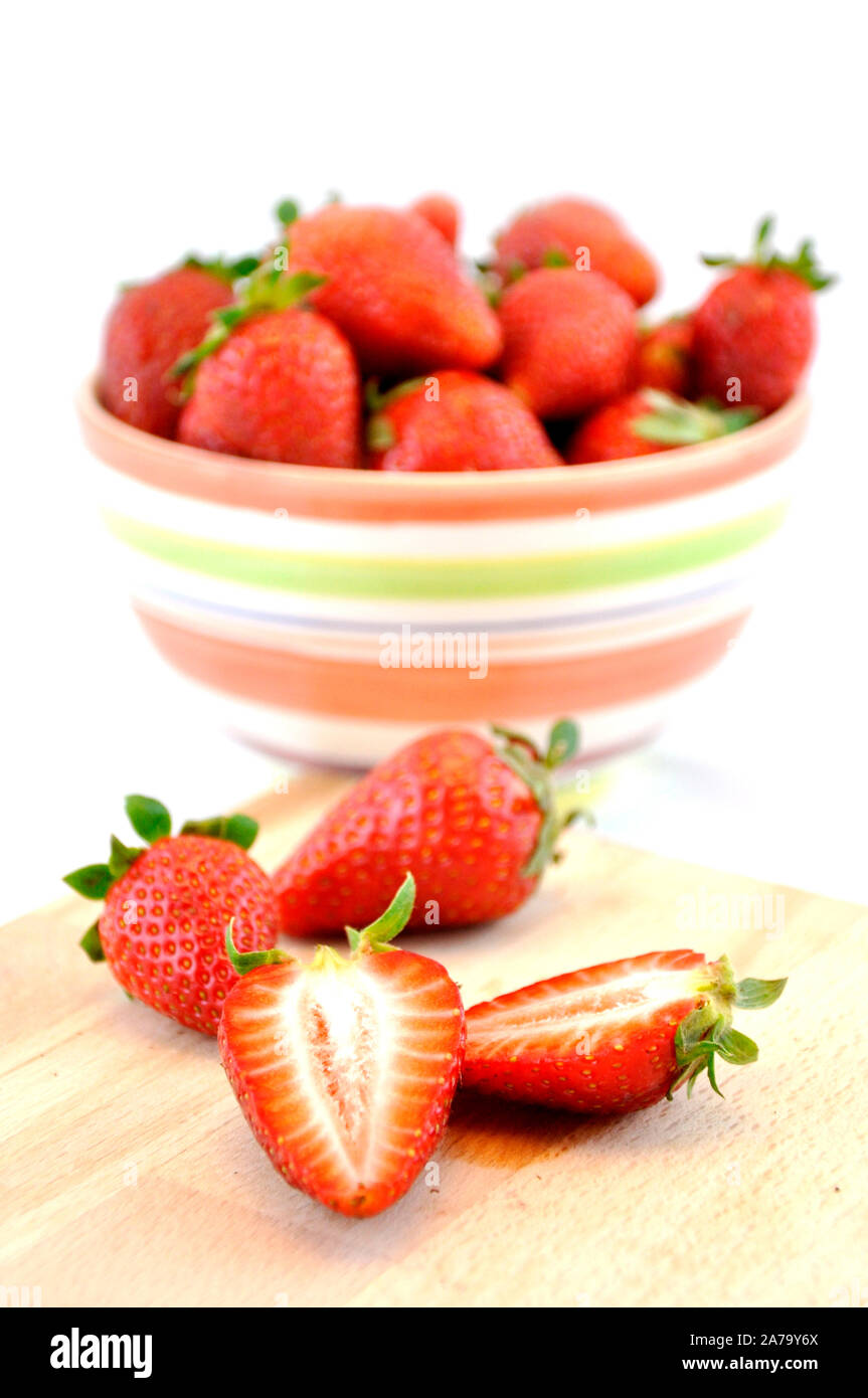 Fresh strawberry isolated on white background, sweet and juicy Stock ...