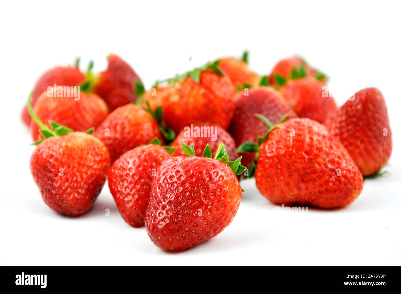 Fresh strawberry isolated on white background, sweet and juicy Stock ...