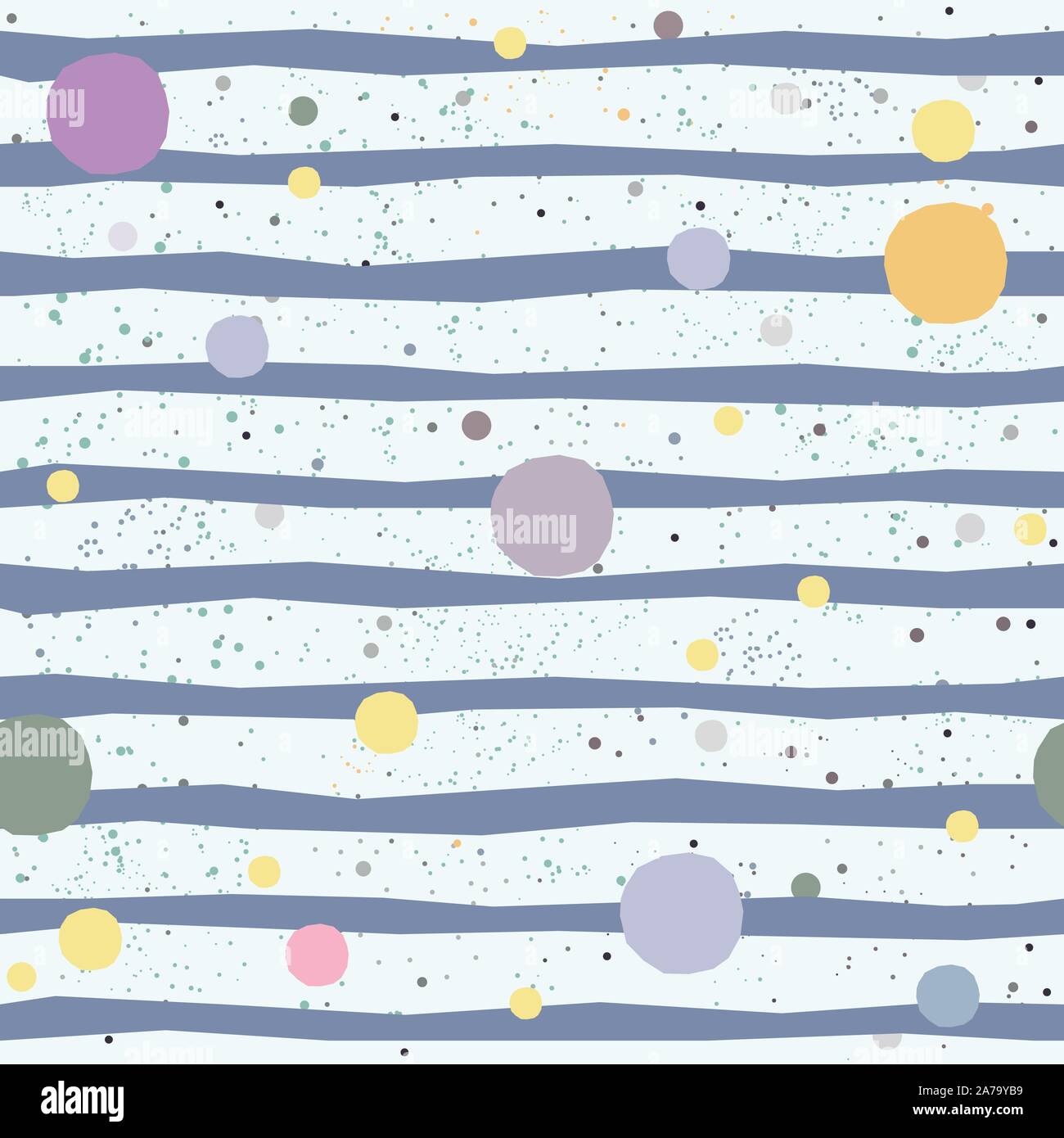 Abstract Seamless Pattern with hand drawn elements. Vector Illustration ...