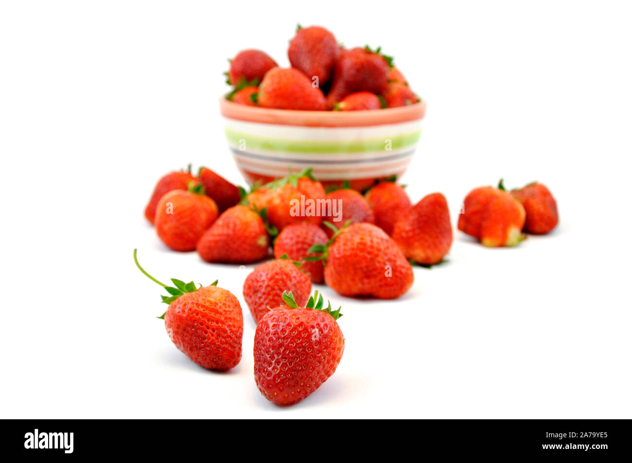 Fresh strawberry isolated on white background, sweet and juicy Stock ...