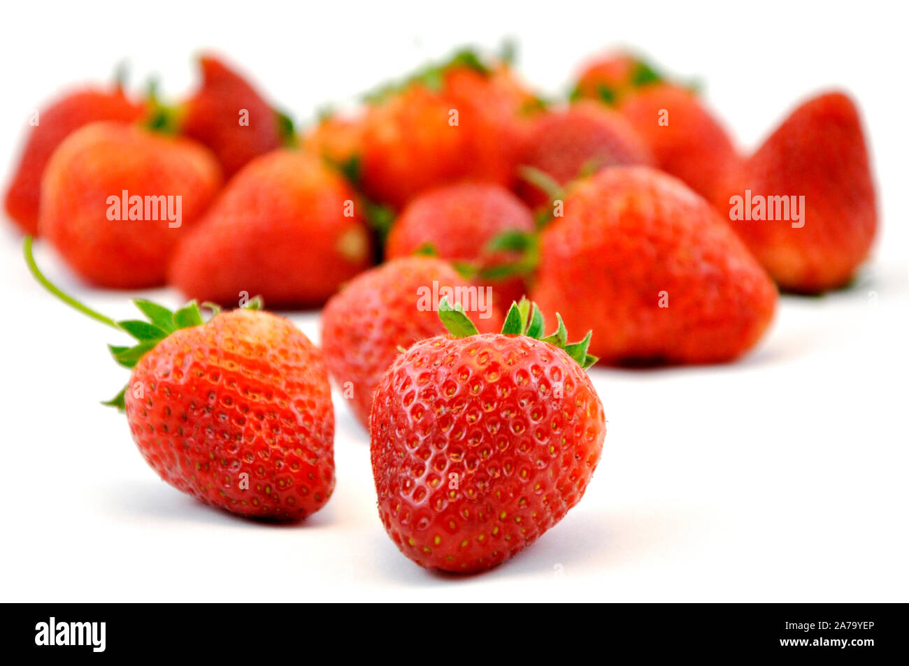 Fresh strawberry isolated on white background, sweet and juicy Stock ...