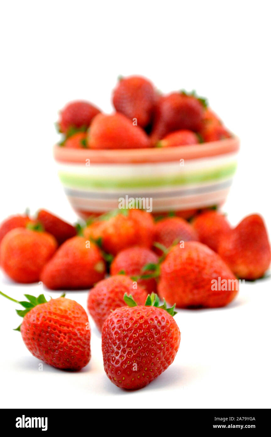 Fresh strawberry isolated on white background, sweet and juicy Stock ...